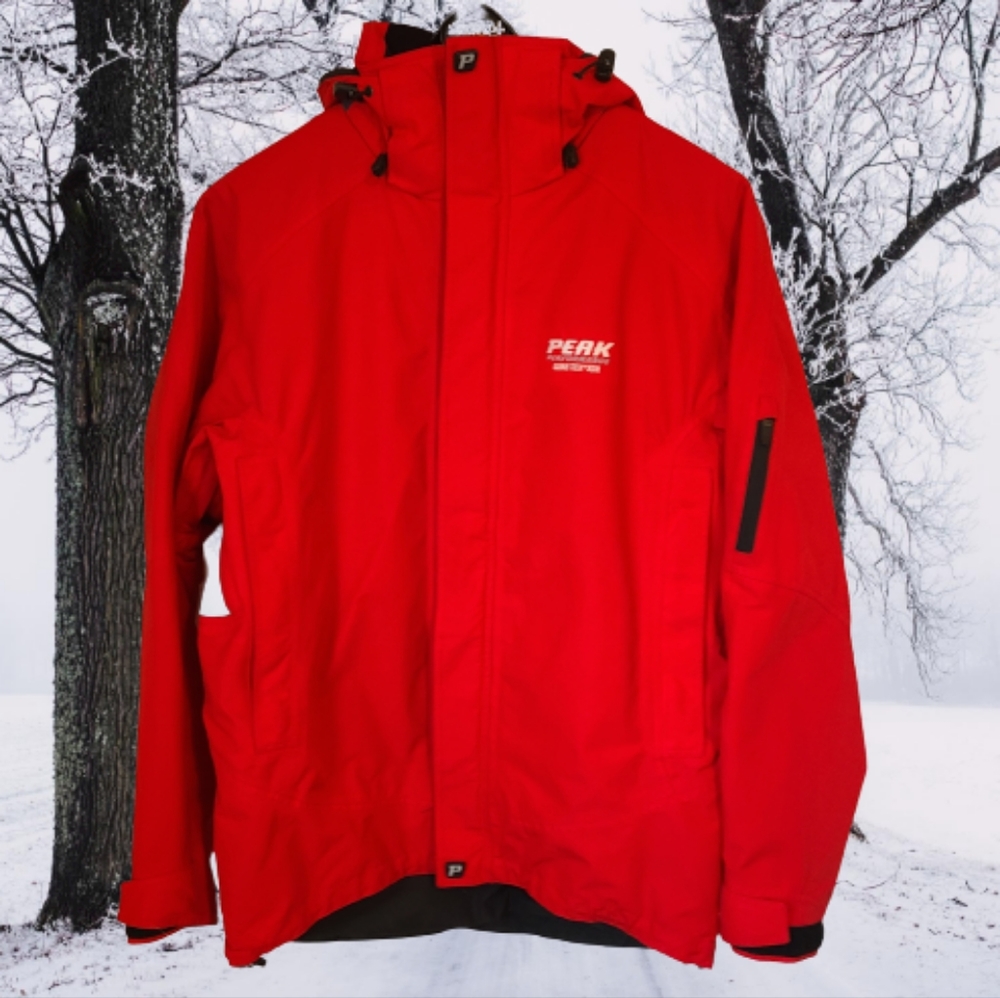 Peak Performance Men's Alpine Down Gor-Tex, Size: Small Color: Red